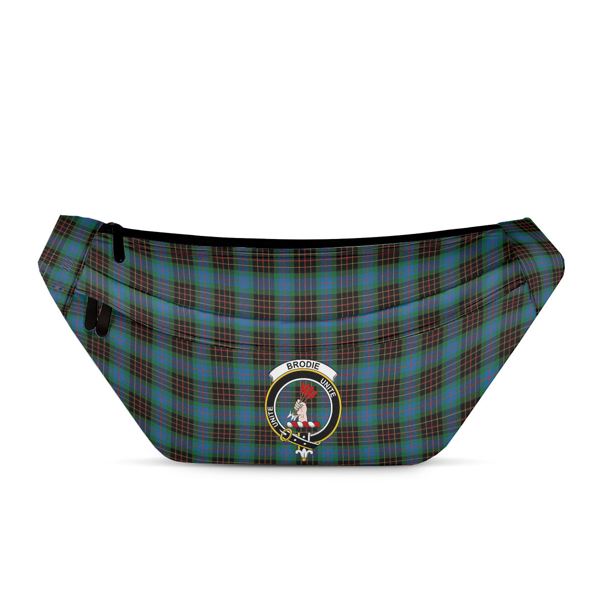 ScotsTee Shop Scottish Brodie Hunting Ancient Clan Crest Tartan Fanny Pack Plaid Waist Bag