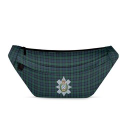 ScotsTee Shop Scottish Black Watch #3 Modern Clan Crest Tartan Fanny Pack Plaid Waist Bag