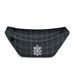 ScotsTee Shop Scottish Black Watch Coarse Kilt Modern Clan Crest Tartan Fanny Pack Plaid Waist Bag