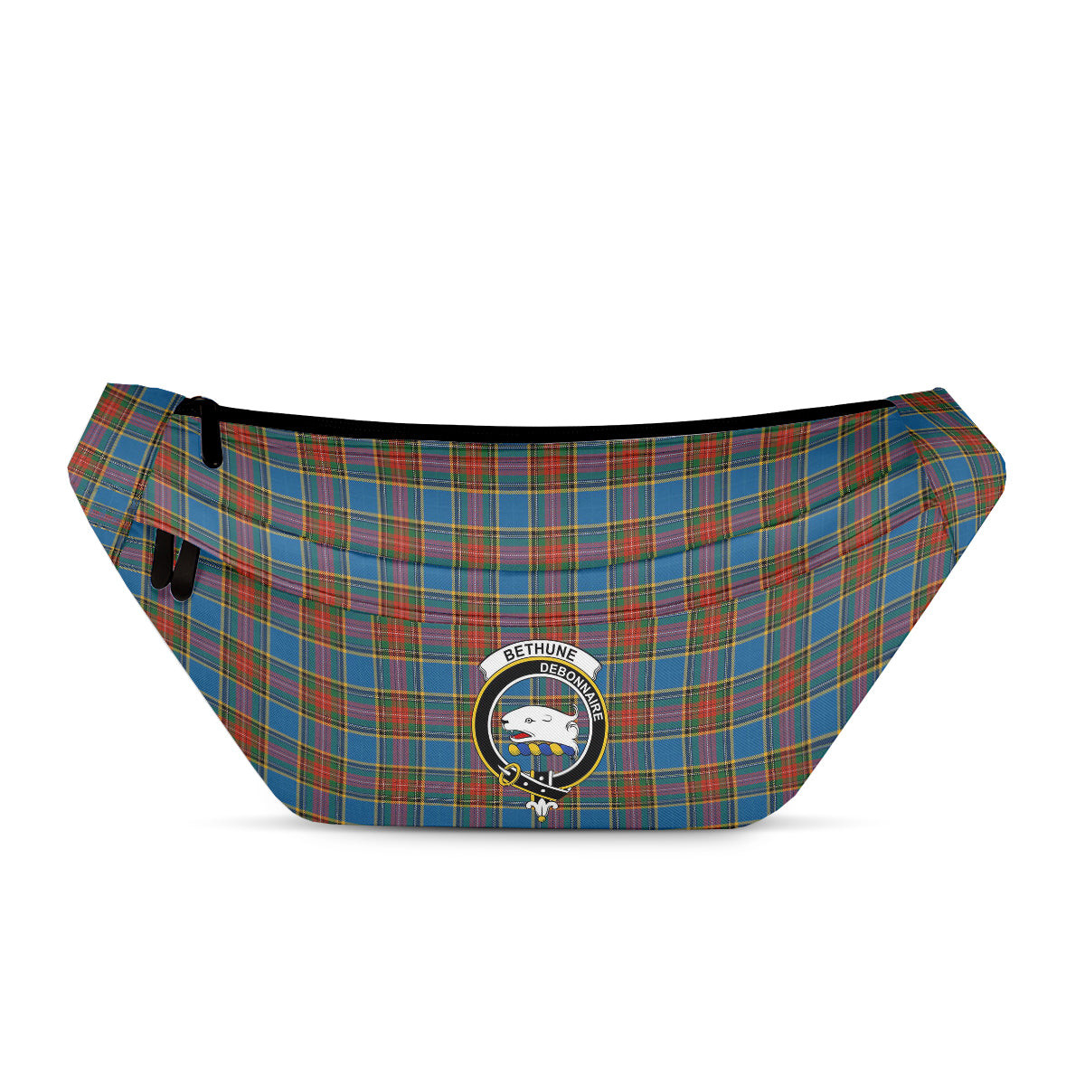 ScotsTee Shop Scottish Bethune Ancient Clan Crest Tartan Fanny Pack Plaid Waist Bag