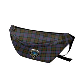 ScotsTee Shop Scottish Bowie Black Clan Crest Tartan Fanny Pack Plaid Waist Bag
