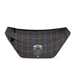ScotsTee Shop Scottish Bowie Black Clan Crest Tartan Fanny Pack Plaid Waist Bag