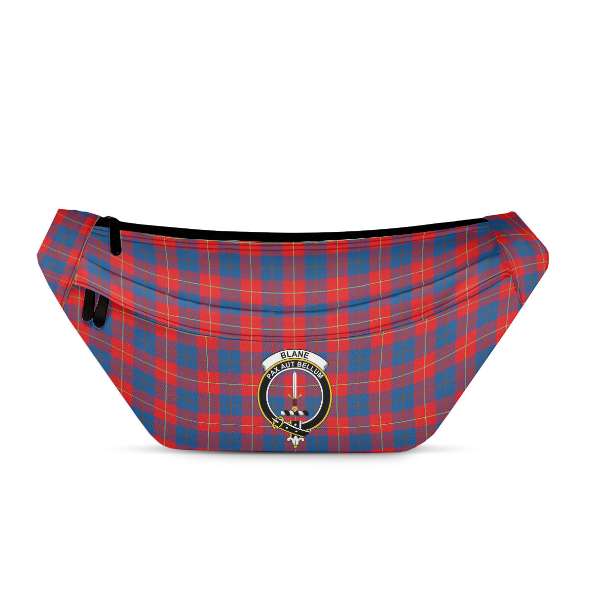 ScotsTee Shop Scottish Blane Clan Crest Tartan Fanny Pack Plaid Waist Bag