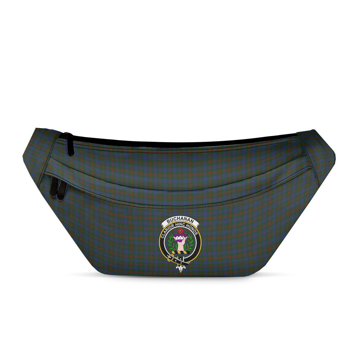 ScotsTee Shop Scottish Buchanan Hunting Clan Crest Tartan Fanny Pack Plaid Waist Bag