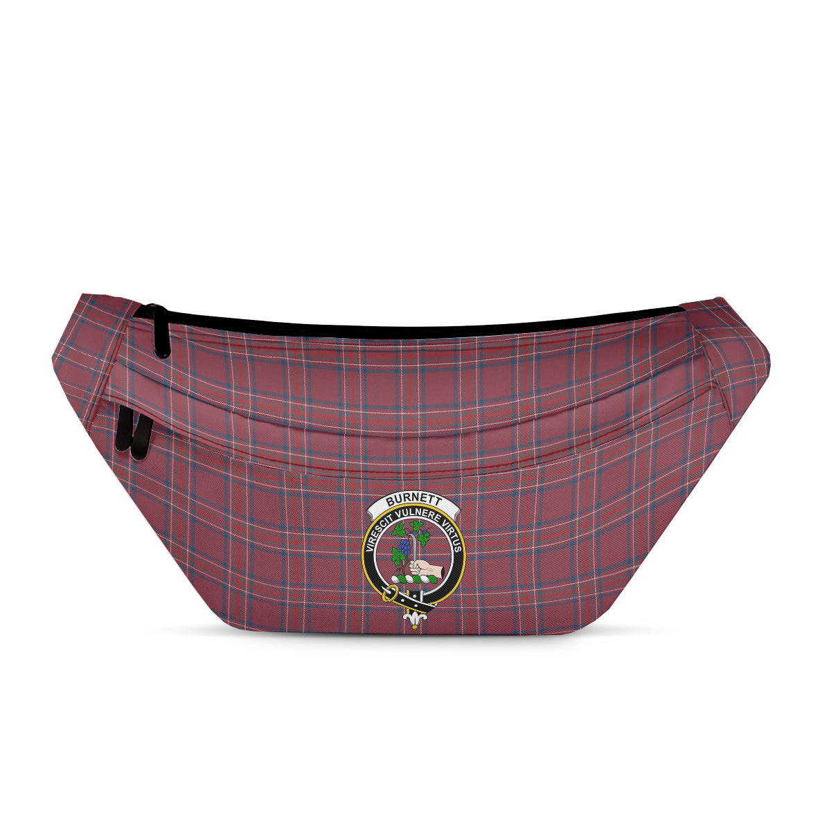 ScotsTee Shop Scottish Burnett Hunting Modern Clan Crest Tartan Fanny Pack Plaid Waist Bag