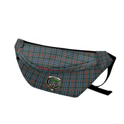 ScotsTee Shop Scottish Bisset Modern Clan Crest Tartan Fanny Pack Plaid Waist Bag