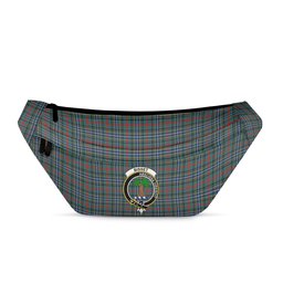 ScotsTee Shop Scottish Bisset Modern Clan Crest Tartan Fanny Pack Plaid Waist Bag