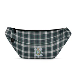 ScotsTee Shop Scottish Black Watch Dress Modern Clan Crest Tartan Fanny Pack Plaid Waist Bag
