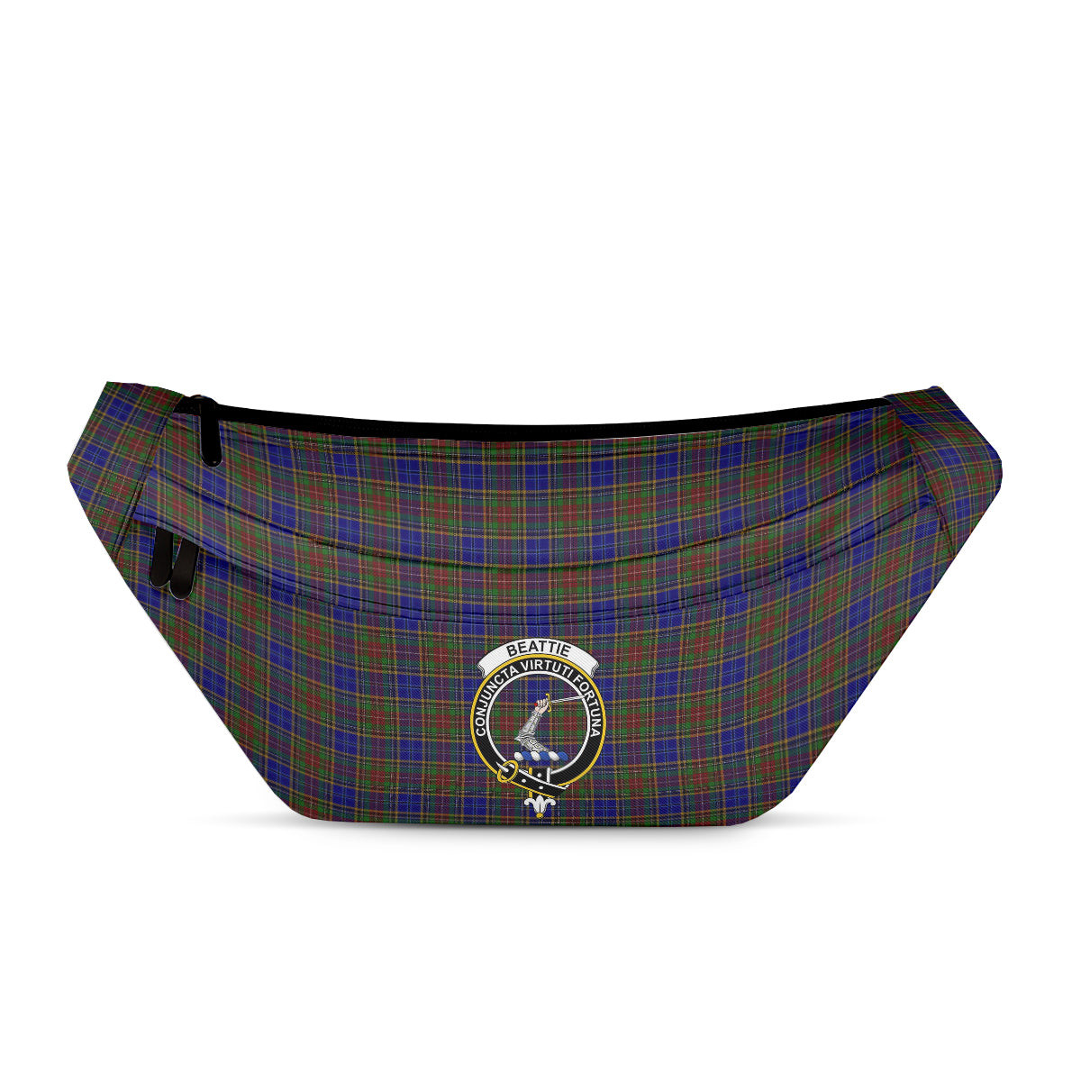 ScotsTee Shop Scottish Beattie (Beatty) Clan Crest Tartan Fanny Pack Plaid Waist Bag