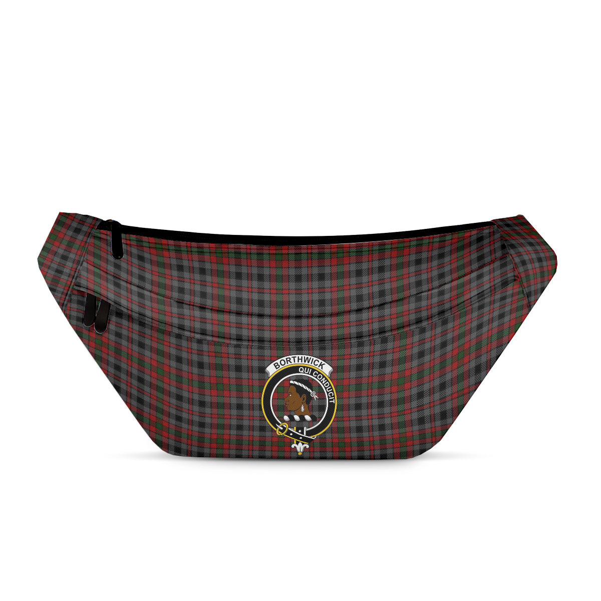 ScotsTee Shop Scottish Borthwick Hunting Clan Crest Tartan Fanny Pack Plaid Waist Bag
