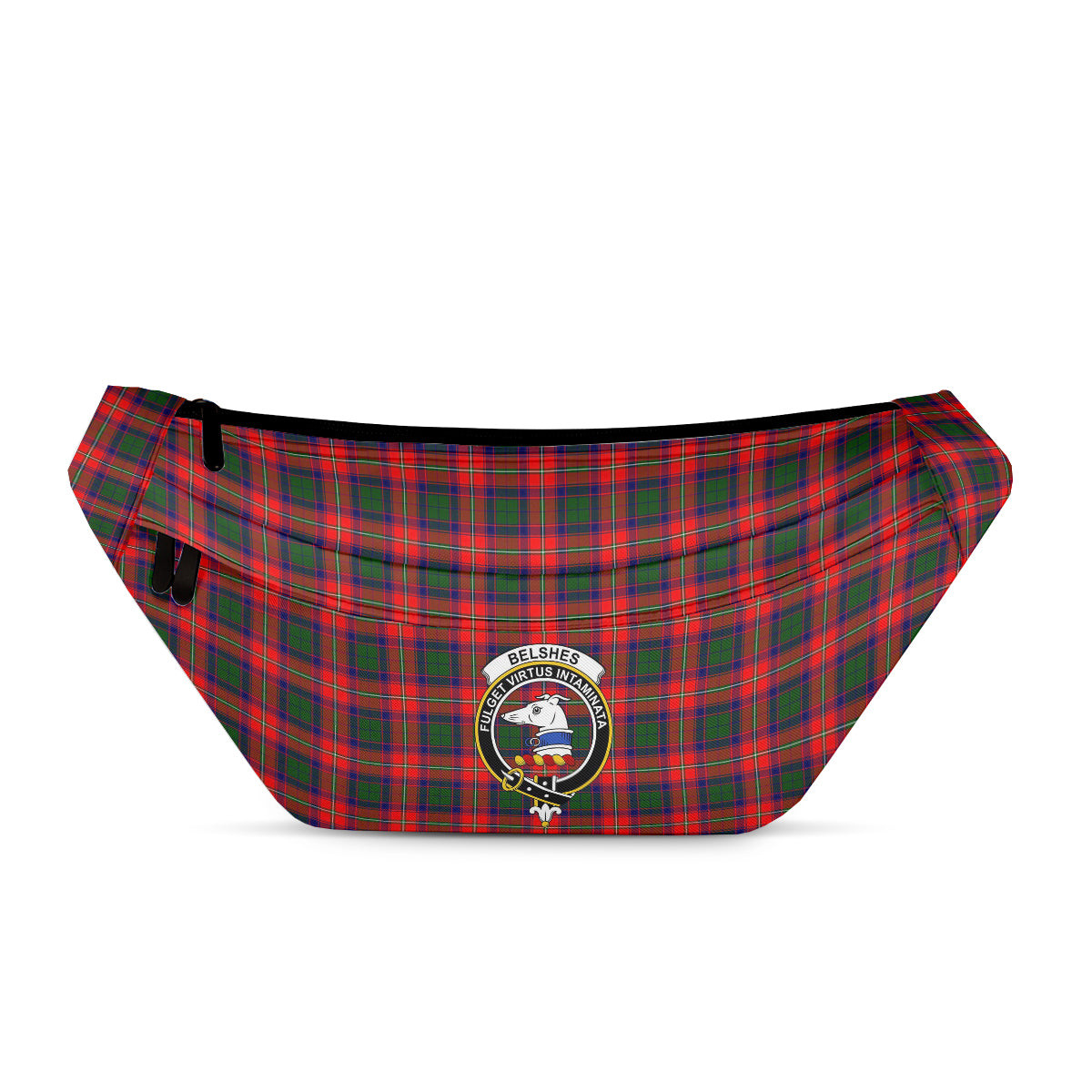 ScotsTee Shop Scottish Belshes Clan Crest Tartan Fanny Pack Plaid Waist Bag