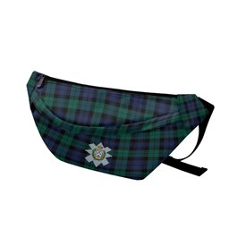 ScotsTee Shop Scottish Black Watch Large Sett Modern Clan Crest Tartan Fanny Pack Plaid Waist Bag