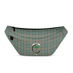 ScotsTee Shop Scottish Bisset Ancient Clan Crest Tartan Fanny Pack Plaid Waist Bag