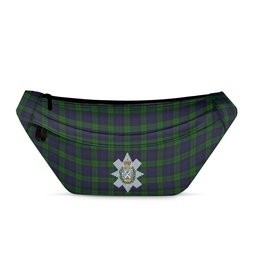ScotsTee Shop Scottish Black Watch Clan Crest Tartan Fanny Pack Plaid Waist Bag