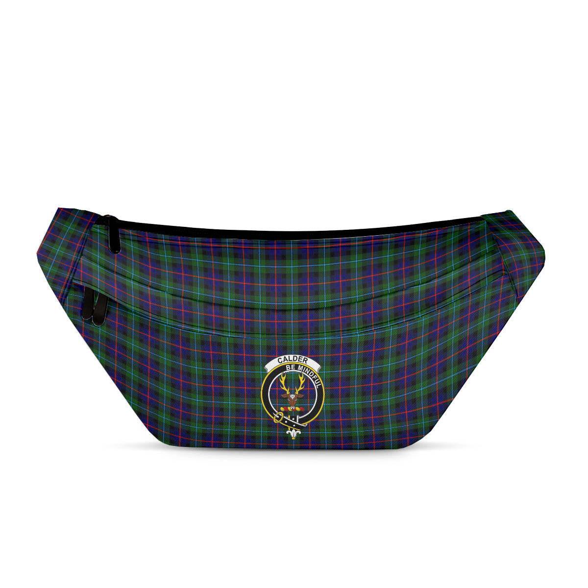 ScotsTee Shop Scottish Calder Modern Clan Crest Tartan Fanny Pack Plaid Waist Bag