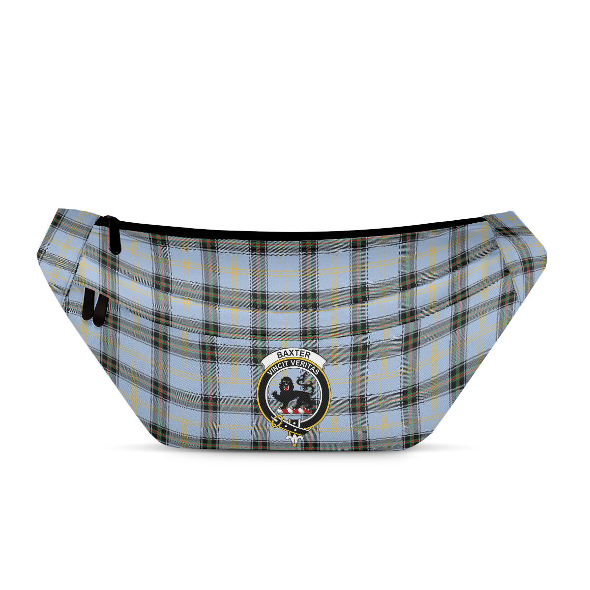 ScotsTee Shop Scottish Baxter of Balgavies Ancient Clan Crest Tartan Fanny Pack Plaid Waist Bag
