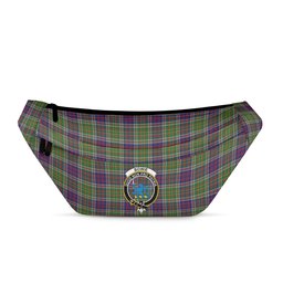 ScotsTee Shop Scottish Bowie Modern Clan Crest Tartan Fanny Pack Plaid Waist Bag
