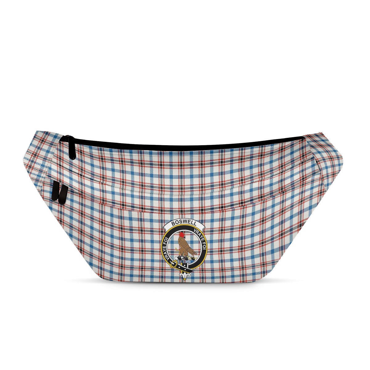 ScotsTee Shop Scottish Boswell Dress Ancient Clan Crest Tartan Fanny Pack Plaid Waist Bag