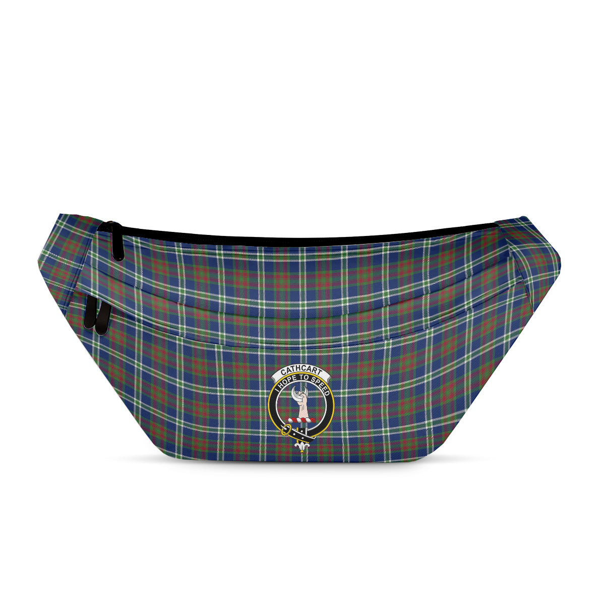 ScotsTee Shop Scottish Cathcart Modern Clan Crest Tartan Fanny Pack Plaid Waist Bag