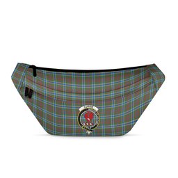 ScotsTee Shop Scottish Currie of Arran Modern Clan Crest Tartan Fanny Pack Plaid Waist Bag