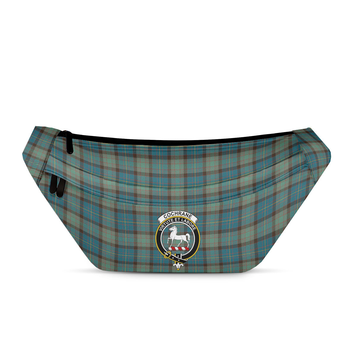 ScotsTee Shop Scottish Cochrane Hunting Ancient Clan Crest Tartan Fanny Pack Plaid Waist Bag