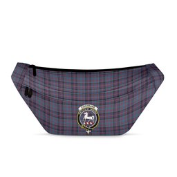 ScotsTee Shop Scottish Cochrane Azure Clan Crest Tartan Fanny Pack Plaid Waist Bag
