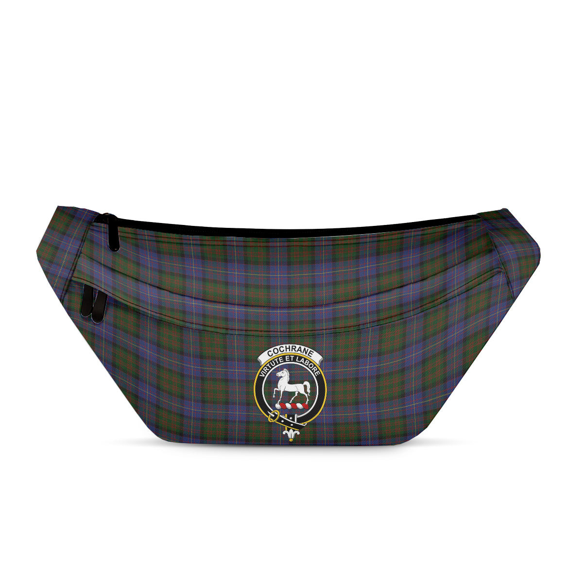 ScotsTee Shop Scottish Cochrane 1984 Clan Crest Tartan Fanny Pack Plaid Waist Bag