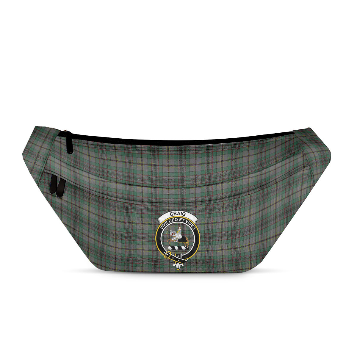 ScotsTee Shop Scottish Craig Clan Crest Tartan Fanny Pack Plaid Waist Bag