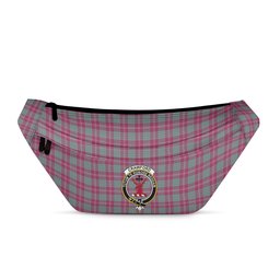 ScotsTee Shop Scottish Crawford Ancient Clan Crest Tartan Fanny Pack Plaid Waist Bag