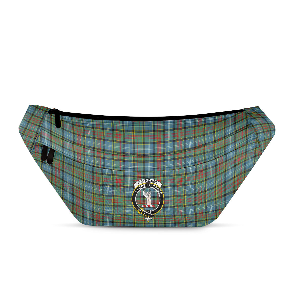 ScotsTee Shop Scottish Cathcart SC Clan Crest Tartan Fanny Pack Plaid Waist Bag