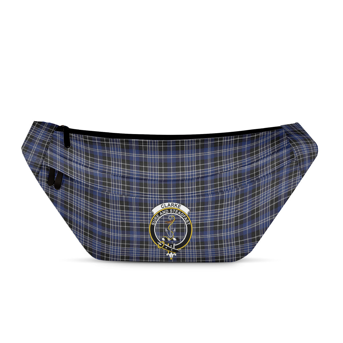 ScotsTee Shop Scottish Clarke Clan Crest Tartan Fanny Pack Plaid Waist Bag
