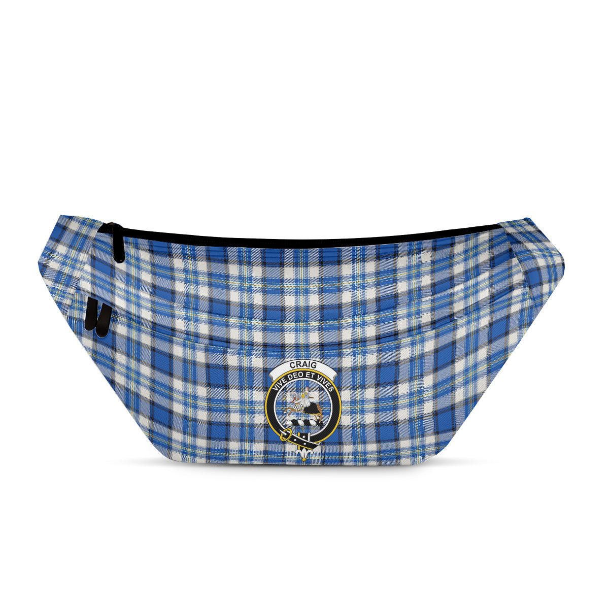 ScotsTee Shop Scottish Craig Paisley Modern Clan Crest Tartan Fanny Pack Plaid Waist Bag