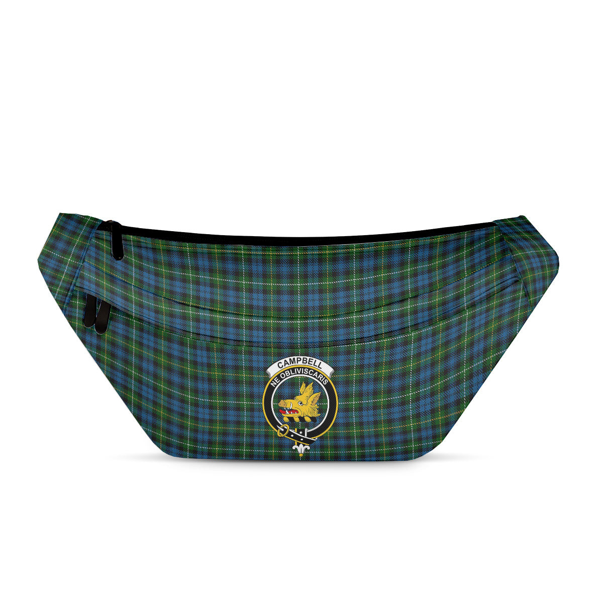 ScotsTee Shop Scottish Campbell of Argyll no guards Clan Crest Tartan Fanny Pack Plaid Waist Bag