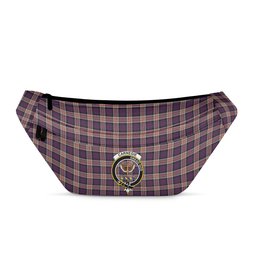 ScotsTee Shop Scottish Carnegie Clan Crest Tartan Fanny Pack Plaid Waist Bag