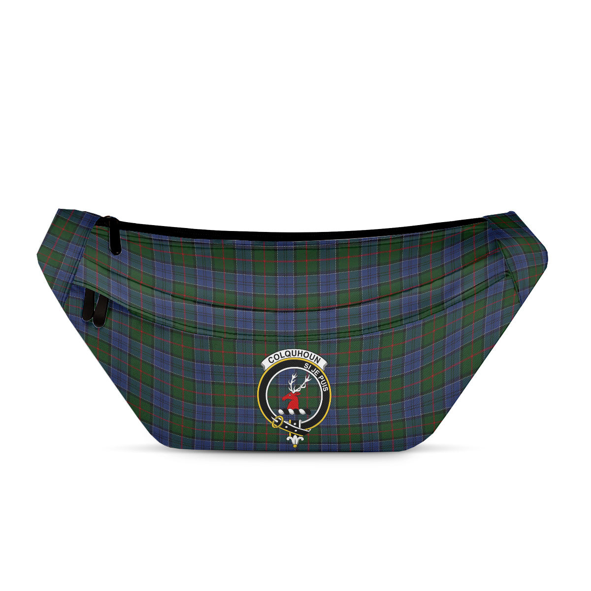 ScotsTee Shop Scottish Colquhoun Clan Crest Tartan Fanny Pack Plaid Waist Bag