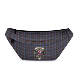 ScotsTee Shop Scottish Cockburn Brown Modern Clan Crest Tartan Fanny Pack Plaid Waist Bag