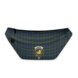 ScotsTee Shop Scottish Campbell of Loudoun Clan Crest Tartan Fanny Pack Plaid Waist Bag