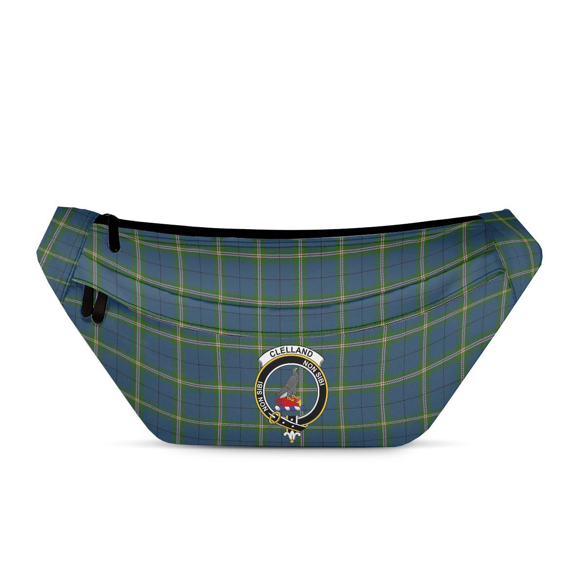 ScotsTee Shop Scottish Cleland Clan Crest Tartan Fanny Pack Plaid Waist Bag