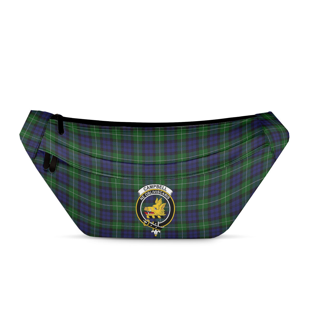 ScotsTee Shop Scottish Campbell of Argyll Smiths Clan Crest Tartan Fanny Pack Plaid Waist Bag