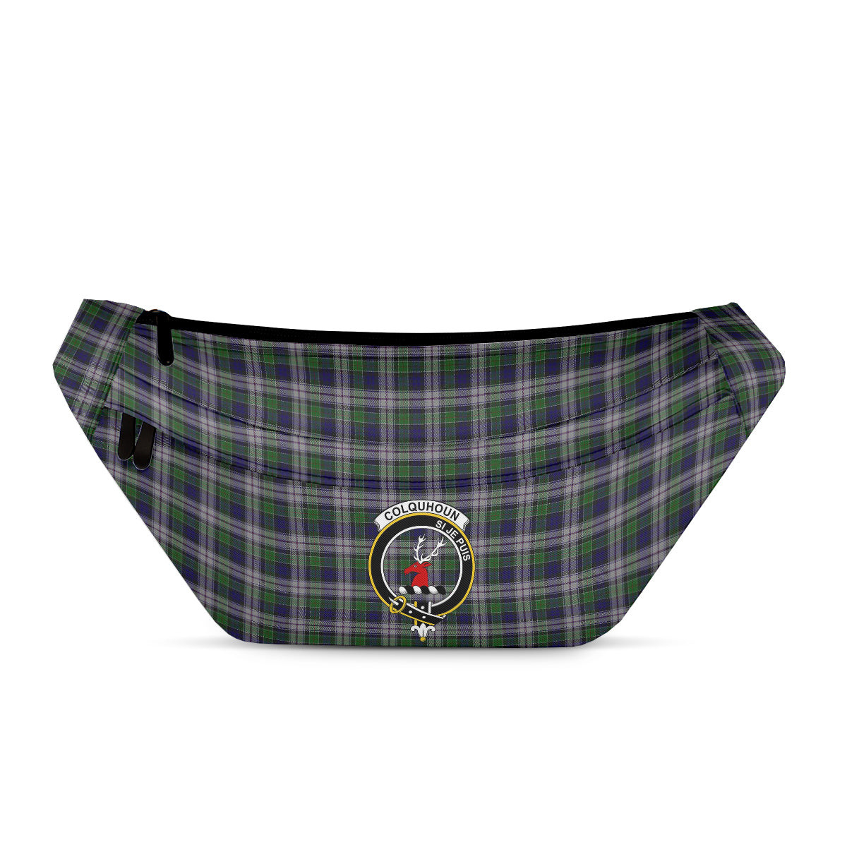 ScotsTee Shop Scottish Colquhoun Dress Clan Crest Tartan Fanny Pack Plaid Waist Bag