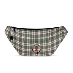 ScotsTee Shop Scottish Crawford Arisaid Dance Modern Clan Crest Tartan Fanny Pack Plaid Waist Bag