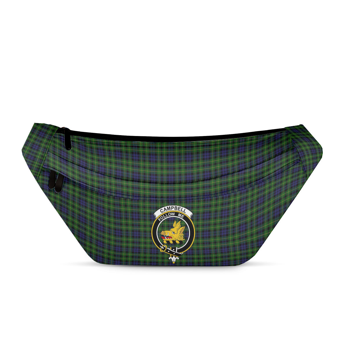 ScotsTee Shop Scottish Campbell of Breadalbane Clan Crest Tartan Fanny Pack Plaid Waist Bag
