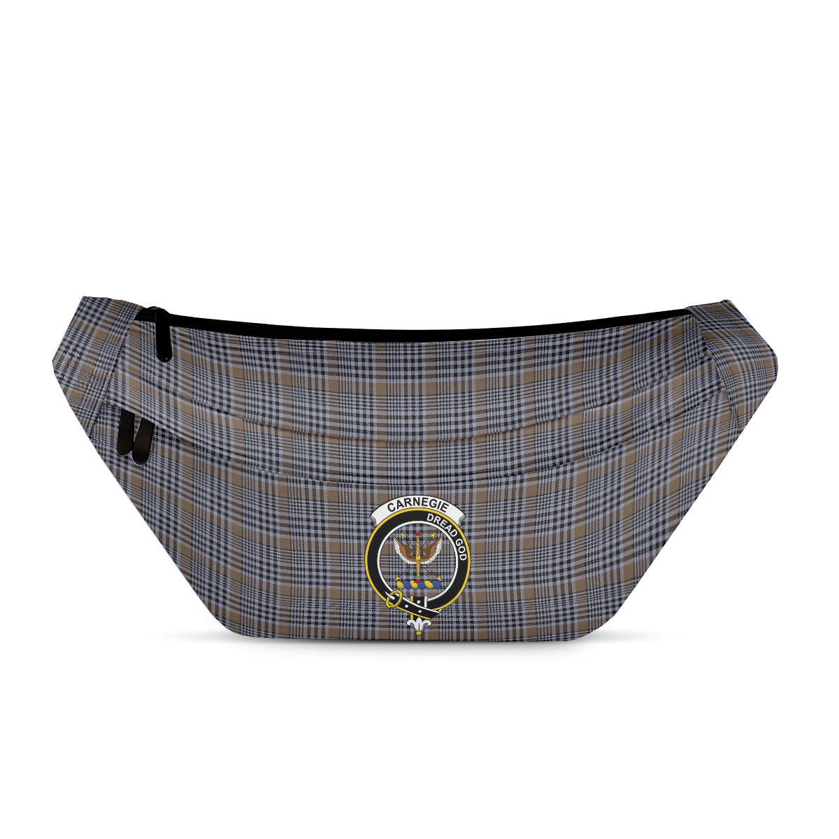 ScotsTee Shop Scottish Carnegie Check Ancient Clan Crest Tartan Fanny Pack Plaid Waist Bag