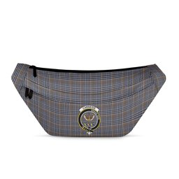 ScotsTee Shop Scottish Carnegie Check Ancient Clan Crest Tartan Fanny Pack Plaid Waist Bag