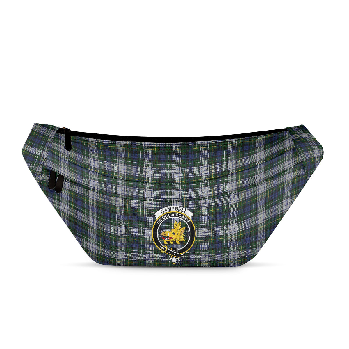 ScotsTee Shop Scottish Campbell of Lochnell Dress Clan Crest Tartan Fanny Pack Plaid Waist Bag
