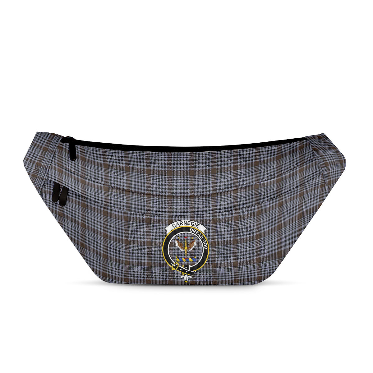 ScotsTee Shop Scottish Carnegie Check Modern Clan Crest Tartan Fanny Pack Plaid Waist Bag