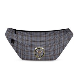 ScotsTee Shop Scottish Carnegie Check Modern Clan Crest Tartan Fanny Pack Plaid Waist Bag
