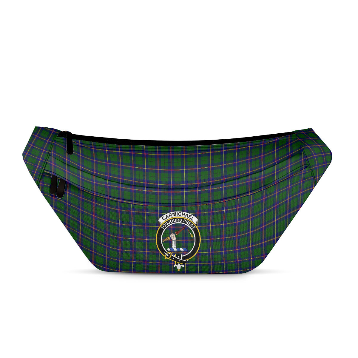 ScotsTee Shop Scottish Carmichael Modern Clan Crest Tartan Fanny Pack Plaid Waist Bag