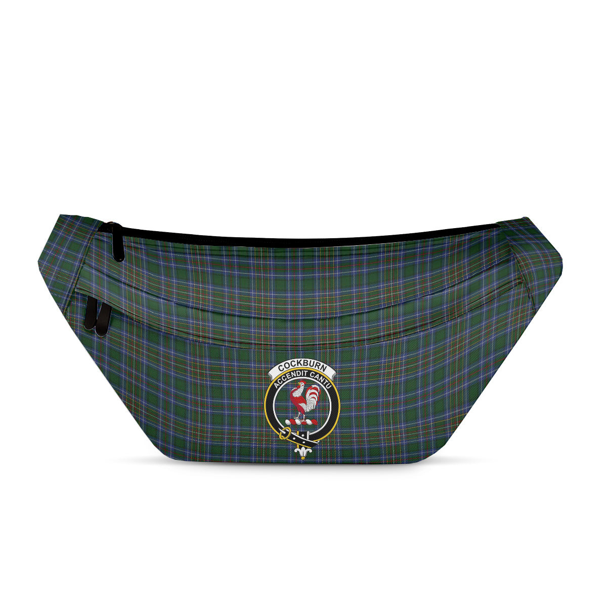 ScotsTee Shop Scottish Cockburn 2 Clan Crest Tartan Fanny Pack Plaid Waist Bag