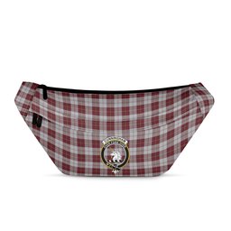 ScotsTee Shop Scottish Cunningham Dress Burgundy Dance Clan Crest Tartan Fanny Pack Plaid Waist Bag